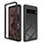 Silicone Transparent Frame Case Cover 360 Degrees ZJ1 for Google Pixel 7 Pro 5G Black