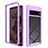 Silicone Transparent Frame Case Cover 360 Degrees ZJ1 for Google Pixel 7 Pro 5G Clove Purple