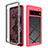 Silicone Transparent Frame Case Cover 360 Degrees ZJ1 for Google Pixel 7 Pro 5G Hot Pink