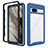 Silicone Transparent Frame Case Cover 360 Degrees ZJ1 for Google Pixel 7a 5G