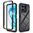 Silicone Transparent Frame Case Cover 360 Degrees ZJ1 for Huawei Honor X8a 4G