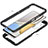 Silicone Transparent Frame Case Cover 360 Degrees ZJ1 for Huawei Honor X9 4G