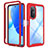 Silicone Transparent Frame Case Cover 360 Degrees ZJ1 for Huawei Nova 9 SE Red