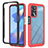 Silicone Transparent Frame Case Cover 360 Degrees ZJ1 for Oppo A16