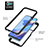 Silicone Transparent Frame Case Cover 360 Degrees ZJ1 for Oppo A16