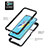 Silicone Transparent Frame Case Cover 360 Degrees ZJ1 for Oppo A54 4G
