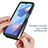 Silicone Transparent Frame Case Cover 360 Degrees ZJ1 for Oppo A54s
