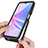 Silicone Transparent Frame Case Cover 360 Degrees ZJ1 for Oppo A58 5G