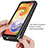 Silicone Transparent Frame Case Cover 360 Degrees ZJ1 for Samsung Galaxy A04 4G