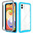 Silicone Transparent Frame Case Cover 360 Degrees ZJ1 for Samsung Galaxy A04 4G