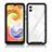 Silicone Transparent Frame Case Cover 360 Degrees ZJ1 for Samsung Galaxy A04 4G