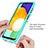 Silicone Transparent Frame Case Cover 360 Degrees ZJ1 for Samsung Galaxy A04s