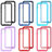 Silicone Transparent Frame Case Cover 360 Degrees ZJ1 for Samsung Galaxy A05