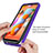 Silicone Transparent Frame Case Cover 360 Degrees ZJ1 for Samsung Galaxy A11