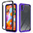 Silicone Transparent Frame Case Cover 360 Degrees ZJ1 for Samsung Galaxy A11