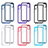 Silicone Transparent Frame Case Cover 360 Degrees ZJ1 for Samsung Galaxy A11