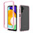 Silicone Transparent Frame Case Cover 360 Degrees ZJ1 for Samsung Galaxy A13 5G Pink