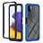 Silicone Transparent Frame Case Cover 360 Degrees ZJ1 for Samsung Galaxy A22 5G