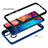 Silicone Transparent Frame Case Cover 360 Degrees ZJ1 for Samsung Galaxy A30