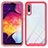 Silicone Transparent Frame Case Cover 360 Degrees ZJ1 for Samsung Galaxy A30S