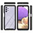 Silicone Transparent Frame Case Cover 360 Degrees ZJ1 for Samsung Galaxy A32 4G