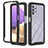 Silicone Transparent Frame Case Cover 360 Degrees ZJ1 for Samsung Galaxy A32 5G