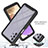 Silicone Transparent Frame Case Cover 360 Degrees ZJ1 for Samsung Galaxy A32 5G