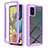 Silicone Transparent Frame Case Cover 360 Degrees ZJ1 for Samsung Galaxy A51 4G