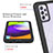 Silicone Transparent Frame Case Cover 360 Degrees ZJ1 for Samsung Galaxy A52s 5G