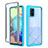 Silicone Transparent Frame Case Cover 360 Degrees ZJ1 for Samsung Galaxy A71 4G A715