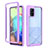 Silicone Transparent Frame Case Cover 360 Degrees ZJ1 for Samsung Galaxy A71 4G A715