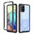 Silicone Transparent Frame Case Cover 360 Degrees ZJ1 for Samsung Galaxy A71 4G A715 Black