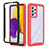 Silicone Transparent Frame Case Cover 360 Degrees ZJ1 for Samsung Galaxy A72 4G