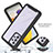 Silicone Transparent Frame Case Cover 360 Degrees ZJ1 for Samsung Galaxy A72 4G