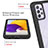 Silicone Transparent Frame Case Cover 360 Degrees ZJ1 for Samsung Galaxy A72 4G