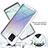 Silicone Transparent Frame Case Cover 360 Degrees ZJ1 for Samsung Galaxy A81