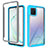 Silicone Transparent Frame Case Cover 360 Degrees ZJ1 for Samsung Galaxy A81