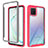 Silicone Transparent Frame Case Cover 360 Degrees ZJ1 for Samsung Galaxy A81