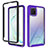 Silicone Transparent Frame Case Cover 360 Degrees ZJ1 for Samsung Galaxy A81