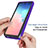 Silicone Transparent Frame Case Cover 360 Degrees ZJ1 for Samsung Galaxy A91