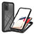 Silicone Transparent Frame Case Cover 360 Degrees ZJ1 for Samsung Galaxy M02s