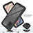 Silicone Transparent Frame Case Cover 360 Degrees ZJ1 for Samsung Galaxy M02s