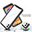 Silicone Transparent Frame Case Cover 360 Degrees ZJ1 for Samsung Galaxy M04