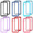 Silicone Transparent Frame Case Cover 360 Degrees ZJ1 for Samsung Galaxy M04