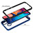 Silicone Transparent Frame Case Cover 360 Degrees ZJ1 for Samsung Galaxy M10S