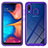 Silicone Transparent Frame Case Cover 360 Degrees ZJ1 for Samsung Galaxy M10S Purple