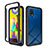 Silicone Transparent Frame Case Cover 360 Degrees ZJ1 for Samsung Galaxy M21s