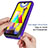 Silicone Transparent Frame Case Cover 360 Degrees ZJ1 for Samsung Galaxy M21s