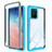 Silicone Transparent Frame Case Cover 360 Degrees ZJ1 for Samsung Galaxy M80S