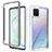Silicone Transparent Frame Case Cover 360 Degrees ZJ1 for Samsung Galaxy Note 10 Lite White